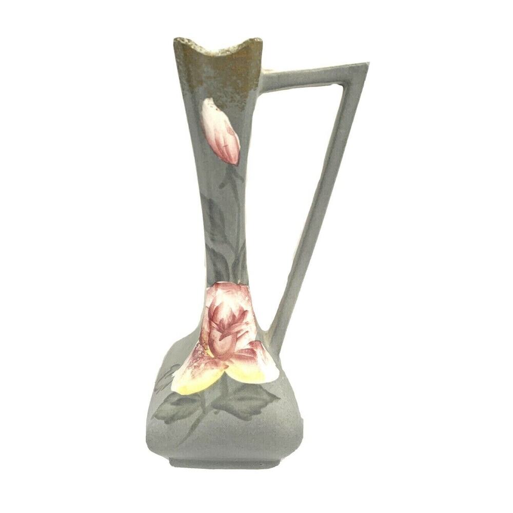 Vintage M.B. Daniels & Co Made in Japan Decorative Pitcher Long Neck Rose Design